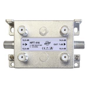 HFT 416 Abzweiger 4-fach Durchgangsdämpfung 6,8