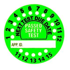 PASS 560R-02 Geräteaufkleber für Gutbewertung