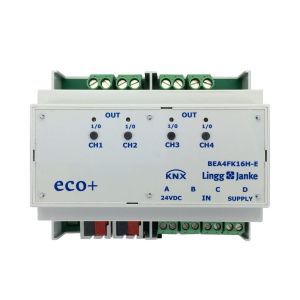 BEA4FK16H-E KNX eco+ Binär Ein-/Ausgang 4-fach, Kont