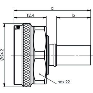 J01440A0031 4.3-10 Kabelstecker, Screw Type, crimp/c