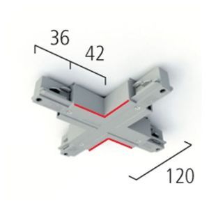 EU 31 verkehrsweiß Eutrac X-Verbinder v-weiß