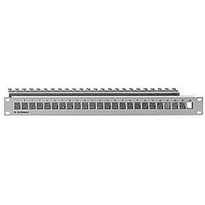 PP-UM A-24/1, Patchpanel zur Aufnahme von max. 24 Universalmodulen UM-real. Cat.6a 19