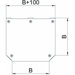 DFTM 200 FS Deckel T-Abzweigstück für RTM 200 B=200m