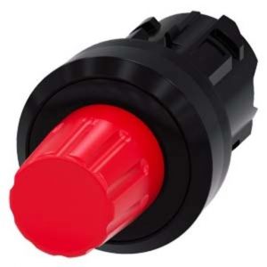 3SU1000-0HC20-0AA0 Stoptaster, 22mm, rund, Kunststoff, rot,