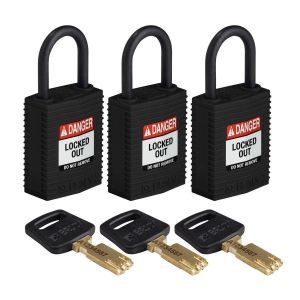 CPT-BLK-25PL-KA3PK SafeKey-Vorhängeschlösser ? kompakt