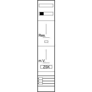 Z19111L Zählerplatz 1Z 1R 3Pkt, 3x40A SAS LUX 5p