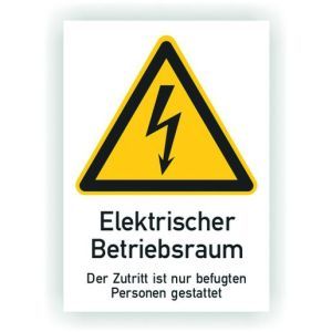 182722 Warnzeichen für Elektrotechnik, selbstkl