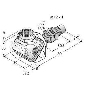 NI10U-EM12WDTC-AP6X Induktiver Sensor, für die Lebensmitteli