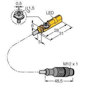 BIM-UNT-AP6X-0.6-RS4/S1160 Magnetfeldsensor, für Pneumatikzylinder