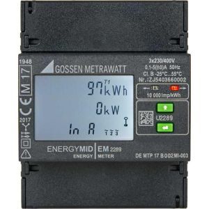 EM2289, MID, kWh, 4-L, 5(80)A RTU Multifunktionaler Energiezähler für 4 Le