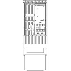 SZ175ZL1401 Zähleranschlusssäule 1 ZP,Leerpl,, 4pol