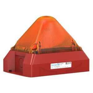 PY X-M-10 10-57V DC AM RAL3000, Blitzleuchte PY X-M-10 orange,24DC,10J,IP66,NEMA4/4x,RAL3000