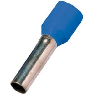 ICIAE1618, Isolierte Aderendhülse DIN 46228 Teil 4, 16qmm 18 mm Länge verzinnt blau