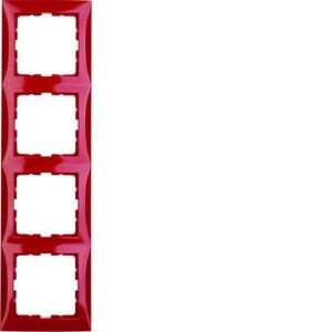 10148962 Rahmen 4fach S.1 rot glänzend
