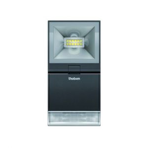 theLeda S10 W BK LED Strahler mit Bewegungsmelder für Wan