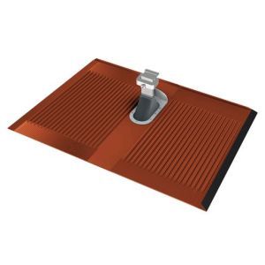 11500-00, Alpha-Platte rot inkl. Dachhaken Dachziegelersatzplatte mit leistungsfähigen Dachhaken - rot