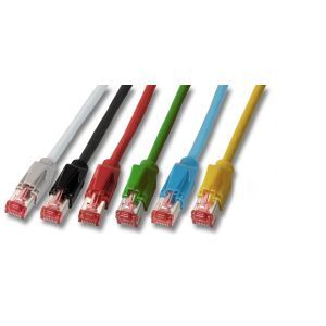 K8210GR.1, RJ45 Patchkabel S/FTP, Cat.6A, TM21,Leoni-Kerpen F6-90 S/F, 1,0m, grau