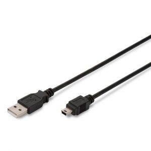AK-300108-018-S USB 2.0 Anschlusskabel, Typ A - mini B (