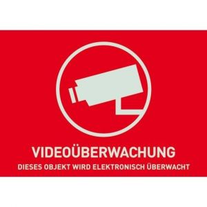 AU1320 Warnaufkleber Videoüberwachung (ohne ABU