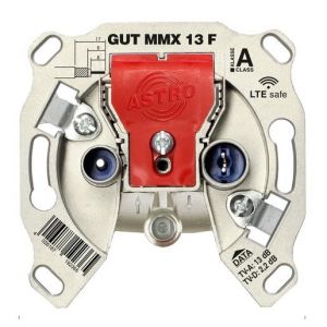 GUT MMX 13 F BK-Modem-Durchgangsdose, 5 - 1218 MHz, T