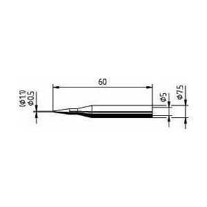 0172BD/SB, Lötspitze 172BD, 1,1 mm