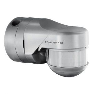 RC-plus next N 230 Edelstahl-Optik, Bewegungsmelder mit 230° Erfassungsbereich und Unterkriechschutz Edelstahl