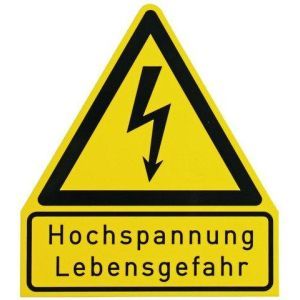 WHS HS LG WuH-Schild  Hochspannung - Lebensgefahr