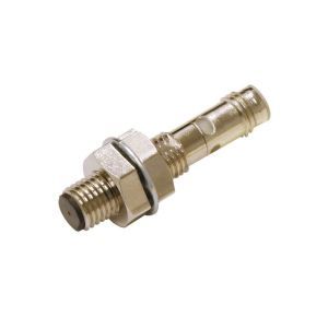 E2E-X2B1T8-M5, Näherungsschalter, induktiv, SUS-Gehäuse, kurzes Gehäuse, M8, geschirmt, 2 mm, DC, 3-adrig, PNP-NO, IO-Link COM3, M8-Stecker, 3-polig