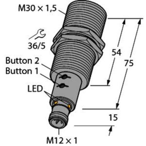 RU130U-M30E-2UP8X2T-H1151 Ultraschallsensor, Reflexionstaster