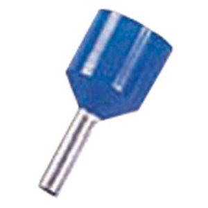 ICIAE212K, Isolierte Aderendhülse für kurzschlußsichere Leitung 2,5qmm 12mm Länge verzinnt blau