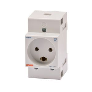 GW96526, Steckdose Reiheneinbaugerät 230V 16A 2P+E IP40 Demko 2