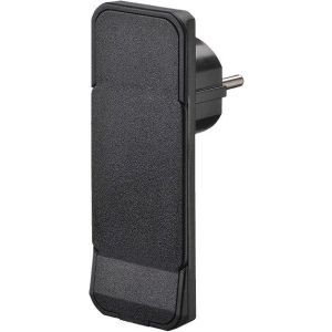 933.001 Flat Plug CEE7/7 schwarz wiederanschließ