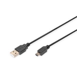 AK-300130-010-S USB 2.0 Anschlusskabel, Typ A - mini B (