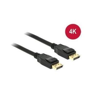 DELOCK 83806, DisplayPort Kabel, DisplayPort 1.2 Stecker, 4K, 2 m, schwarz