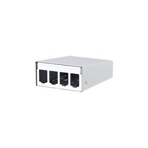 130861-0402-E, Modul AP-Gehäuse 4 Port reinweiß, unbestückt