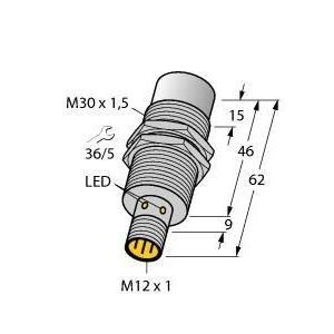 NI30U-EM30WD-VP6X-H1141 Induktiver Sensor, für die Lebensmitteli