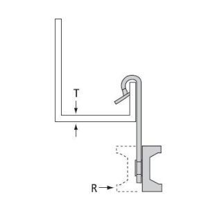 AV57-M Traegerklammer, senkrecht an 5-7mm +Mont