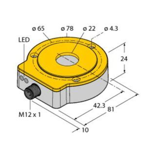 RI360P0-QR24M0-4096X2-H1181 Berührungsloser Drehgeber, Inkremental: