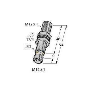 BI4U-EM12EWD-VP6X-H1141 Induktiver Sensor, für die Lebensmitteli