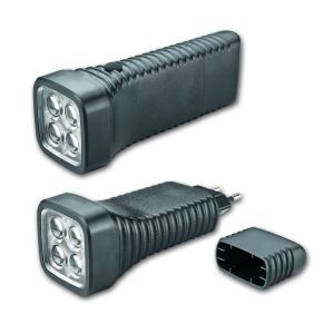 413282 AccuLux Multi LED, 230V, schwarz,, in Bl