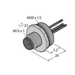 EC-FS4-0.5/20 Zubehör für Aktuator-/Sensorleitungen, F