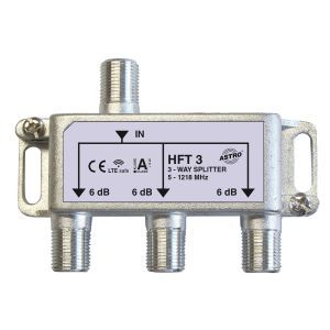 HFT 3, Verteiler 3-fach, 5 - 1218 MHz, Verteildämpfung ca. 6 dB