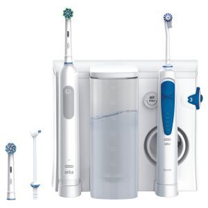 Oral-B Center OxyJet Reinigungssystem - Munddusche, Oral-B Center OxyJet Reinigungssystem - Munddusche + Oral-B Pro 1