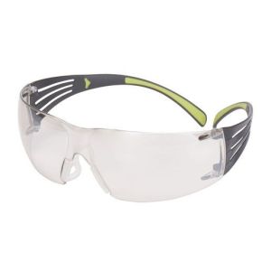 SF410AS, 3M™ SecureFit™ 400 Schutzbrille, schwarz/grüne Bügel, Antikratz-Beschichtung, verspiegelte Scheibe für innen/außen, SF410AS-EU, 20 pro Packung