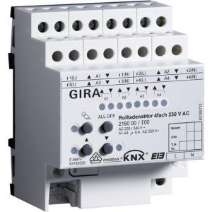 216000, Rollladenaktor 4f AC 230 V Hand KNX REG