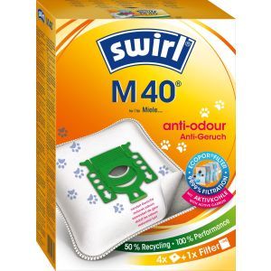 Swirl® M 40 (M 54) MicroPor® Plus Green Miele, Staubsaugerbeutel M 40(M 54) MP Plus AirSpace (3x4)