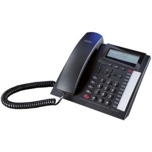 T 18 schwarz, analoges Telefon mit 3-zeiligem Display
