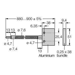 IR2.53S Glas-Lichtleiter, Einzelleiter