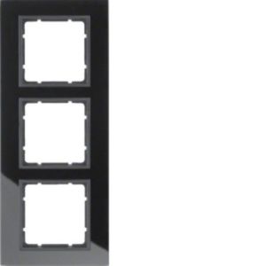 10136616 Rahmen 3fach B.7 Glas schwarz