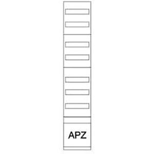 ZSD-V19/APZ, Verteilerfeld, 9-reihig, H=1350mm, inkl. abgeschottetem und plombierbarem Raum für APZ unten (300mm)